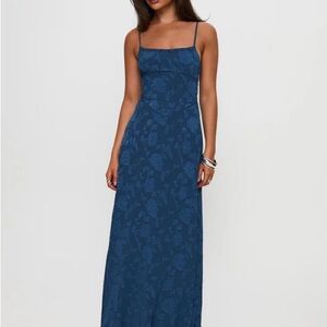 Princess Polly south of France Maxi Dress blue